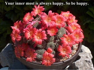 Your inner most is always happy. So be happy.
 