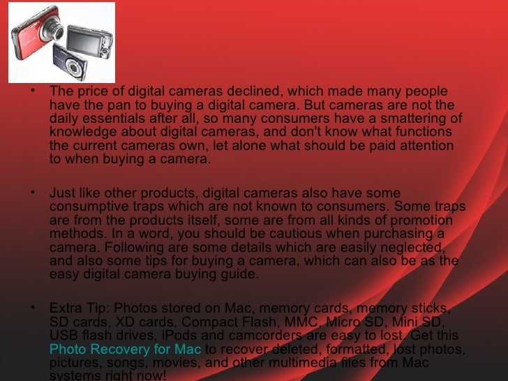 Tips for buying a camera