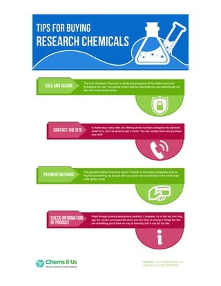 Tips for buying research chemicals