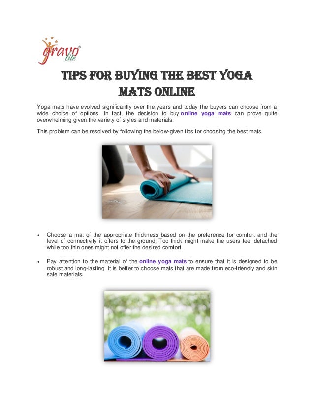 yoga mat buying tips