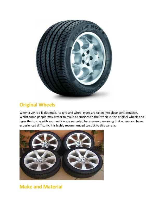 Tips for buying wheels and tyres as a set
