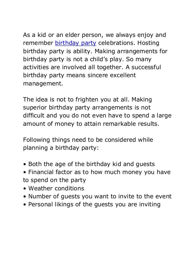 Tips for celebrating birthday party singapore