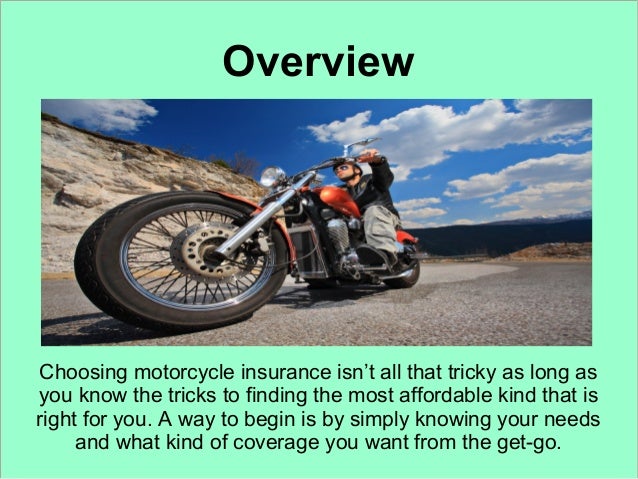 Tips for choosing affordable motorcycle insurance