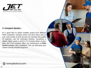 Tips For Choosing The Best HVAC Installation Service | PPTX
