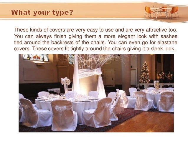 wedding chair covers rental