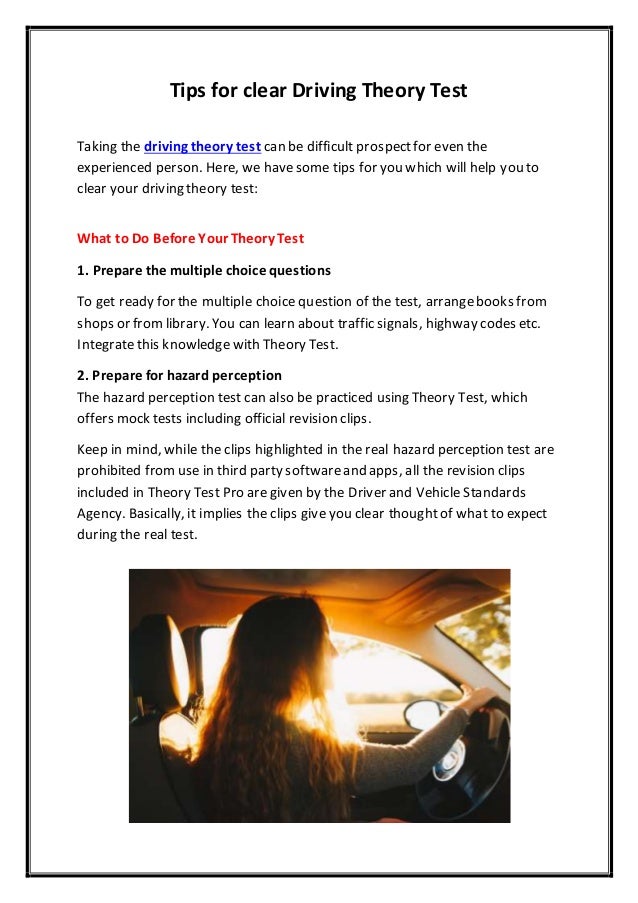 driving theory test
