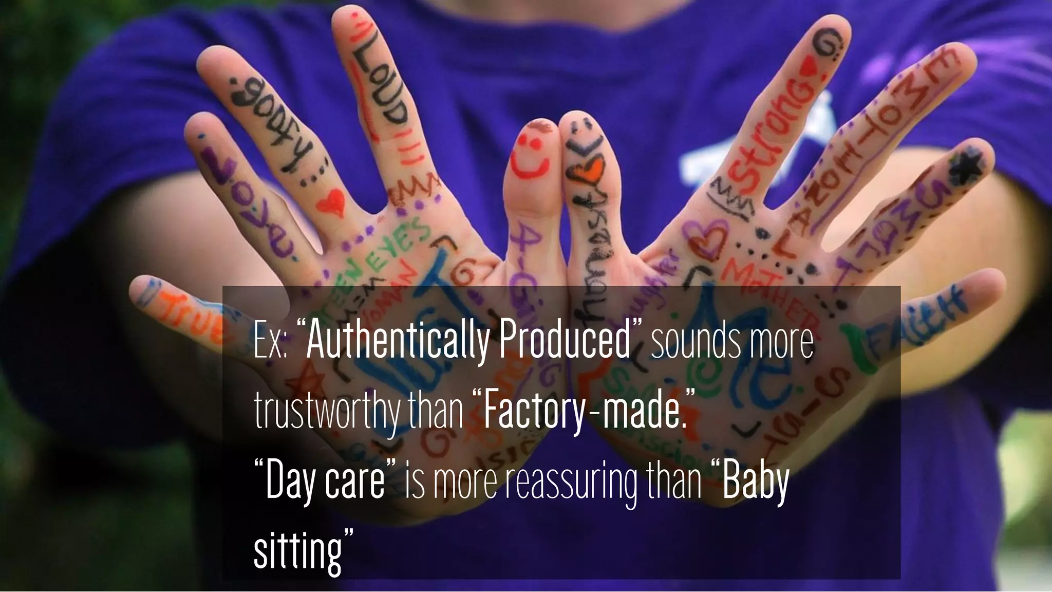 SELECT
EMOTIVE
WORDS
Make Your Words Work
Towards Achieving The
Maximum Emotional
Response
 