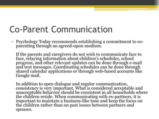 Tips for Effective Co-Parent Communication | PPTX