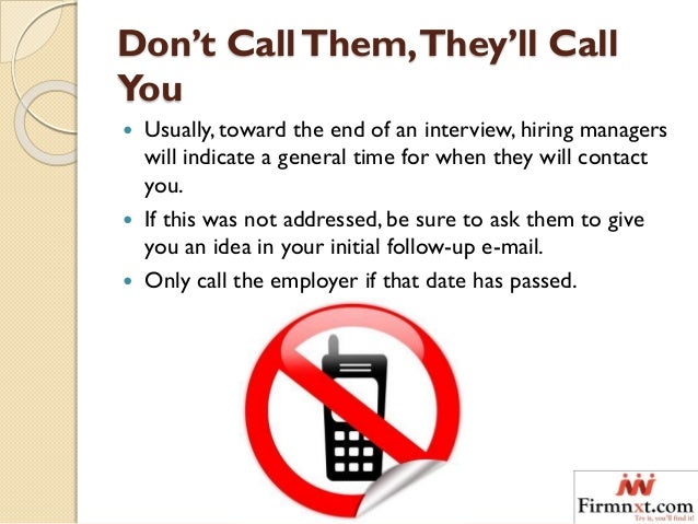 how to chase up a job interview