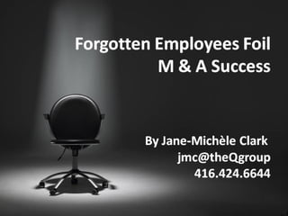 Tips for handling employees in an m&a   jm clark