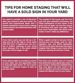 Tips For Home Staging That Will Have A Sold Sign In Your Yard