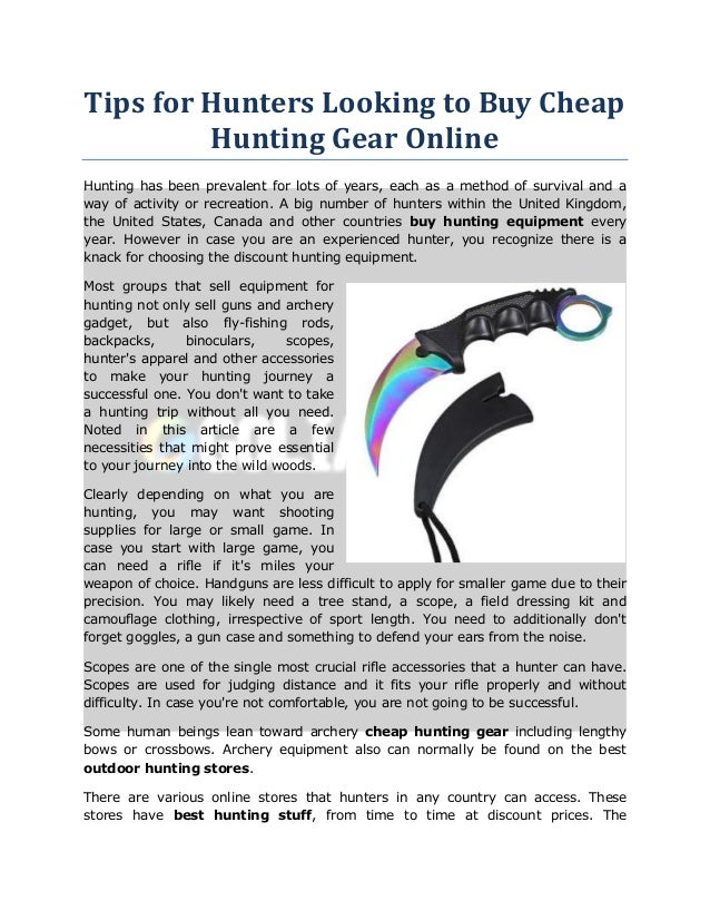 hunting stores online