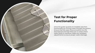 Tips for Installing and Maintaining Gutter Guards