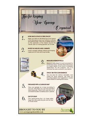 Tips for keeping your garage organized