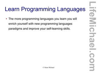 Tips for Learning Programming Slide 12