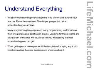 Tips for Learning Programming Slide 9