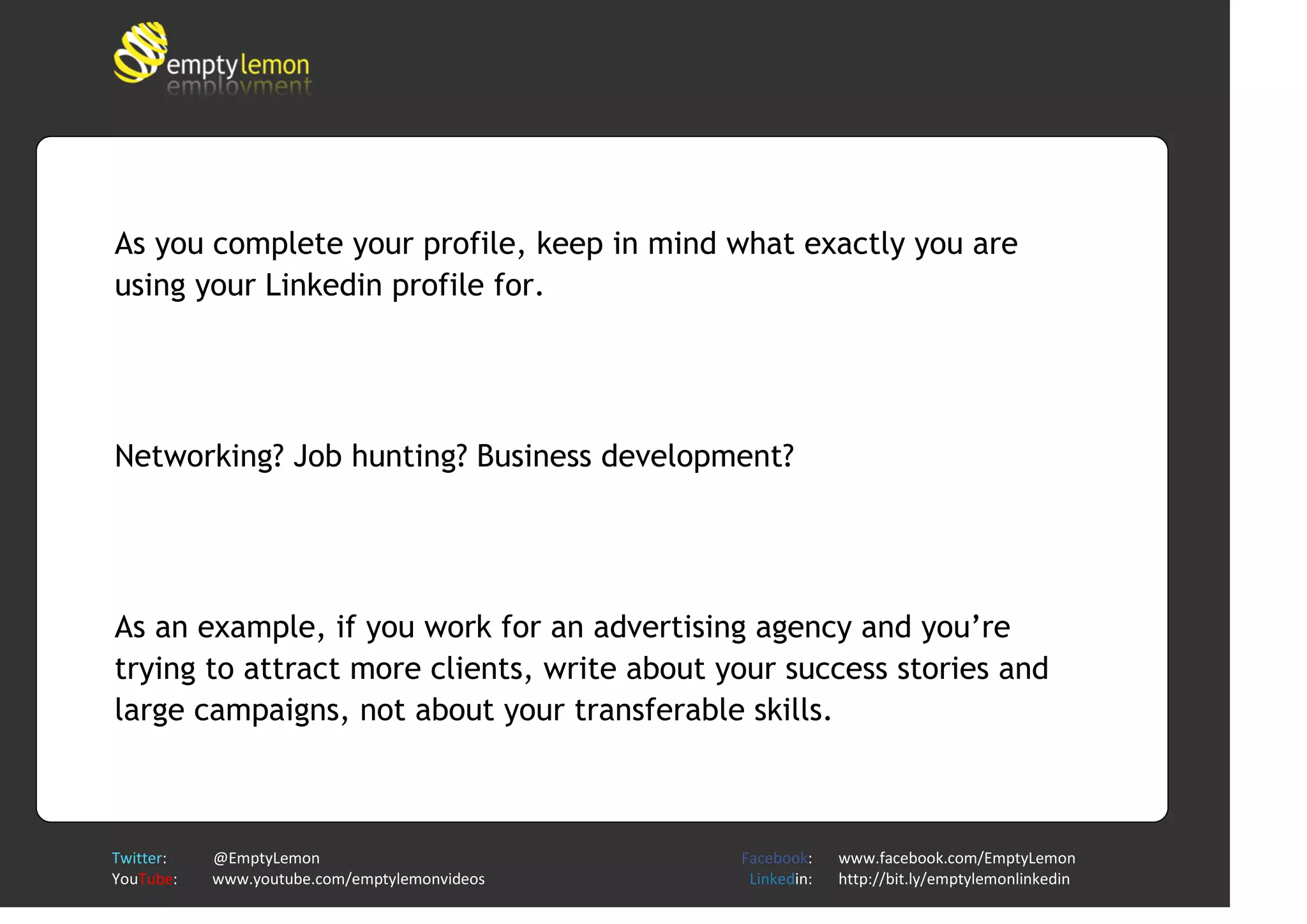 9 Tips: Make Your Linkedin Profile Work Harder