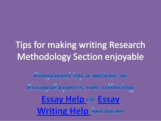 Research paper methodology section