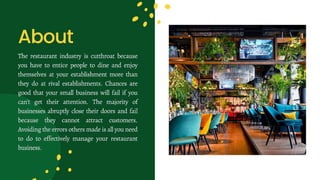Tips For Making Your Restaurant Business Successful.pptx