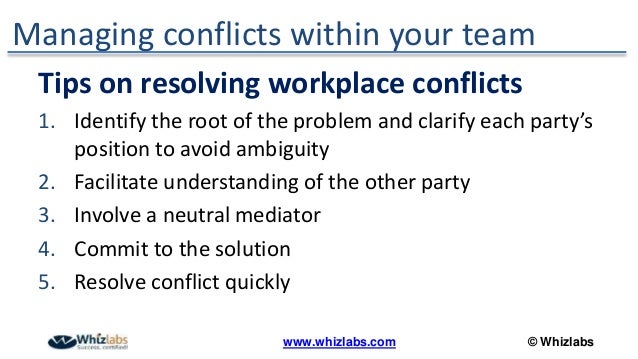 How should conflicts in team writing be resolved