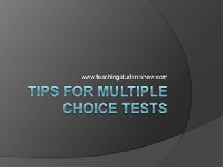 Top 15 Test Tips For Every Multiple Choice Test – YOZJI