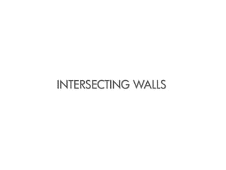 INTERSECTING WALLS
 