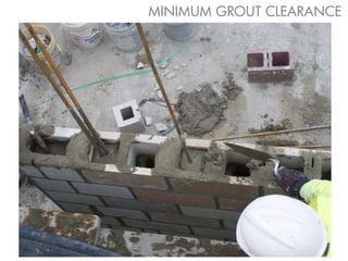 MINIMUM GROUT CLEARANCE
 