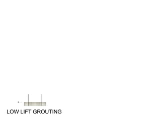 LOW LIFT GROUTING
 