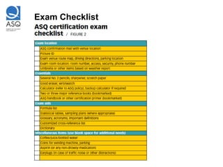 Exam Checklist
 