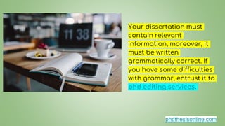 Tips for PhD Dissertation Writing Step by Step | PPTX