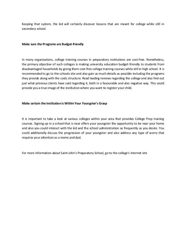 tips for picking the right college prep institution picking the right college