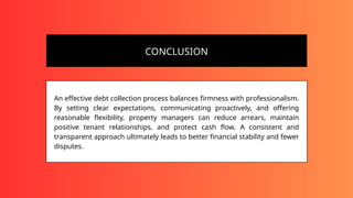 Tips for Property Managers to Improve Their Debt Collection Process | PPTX