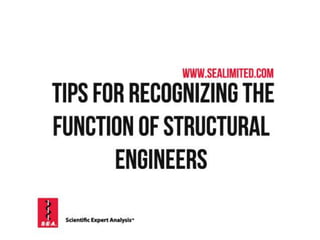 Tips For Recognizing The Functions Of Structural Engineer