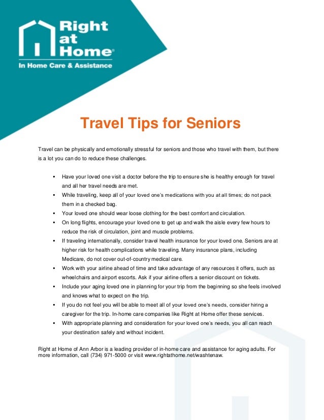 Travel Tips for Seniors