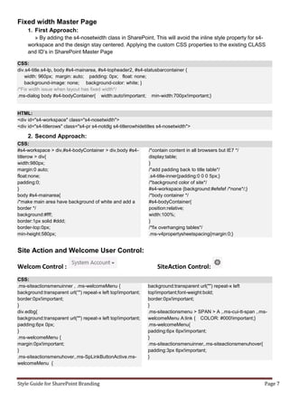 Tips for share point branding | PDF
