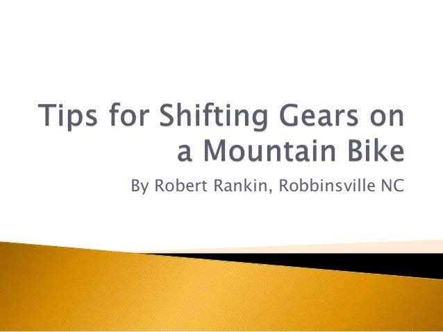 changing gears on a mountain bike