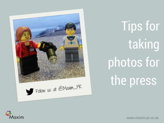Tips for taking photos for the press
