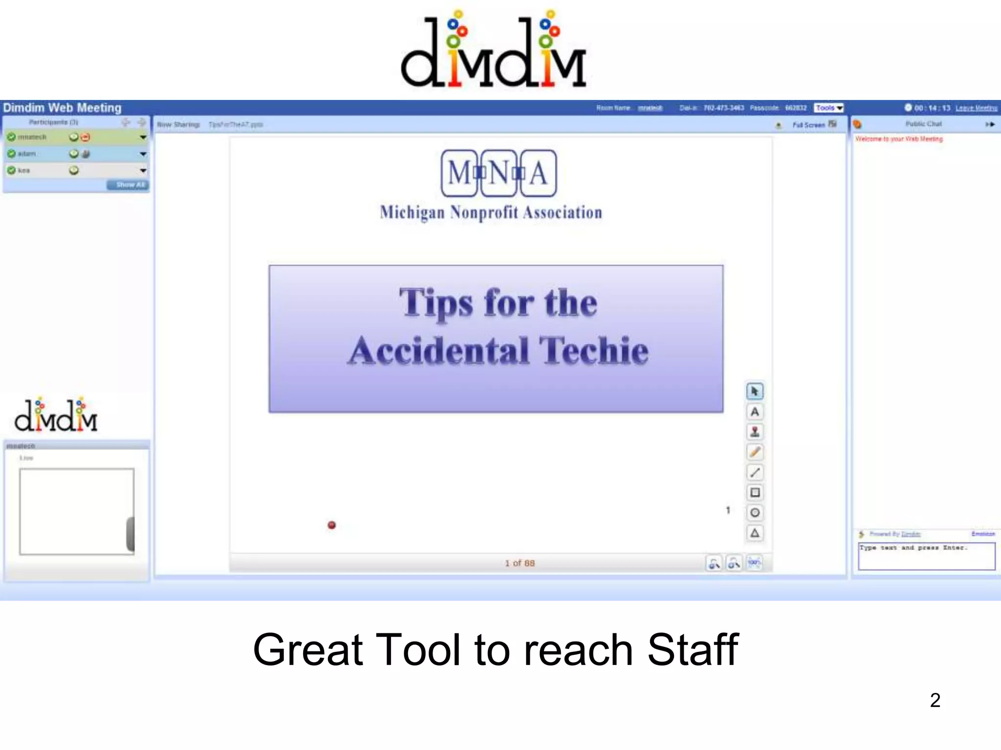 Great Tool to reach Staff 2