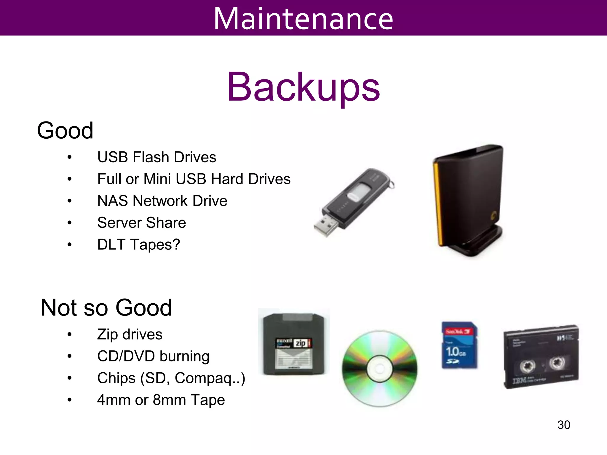 The BasicsData Ownership IssuesMake staff aware that the organization owns the data  IncludingEmail