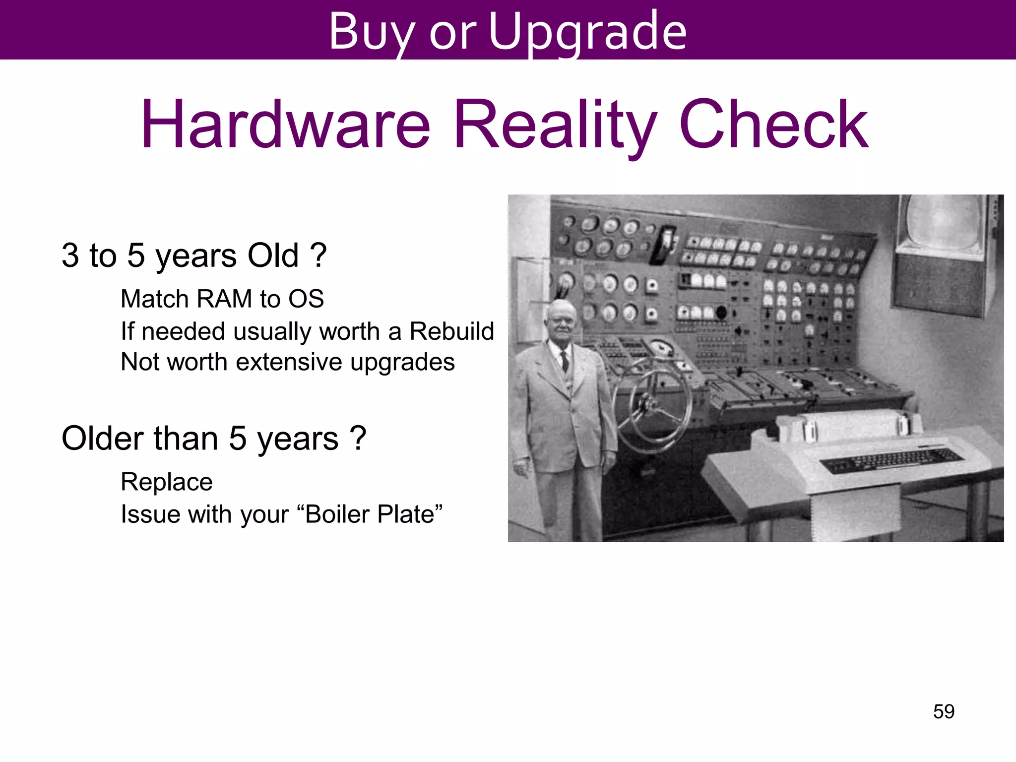 Setup the Users profile, email account