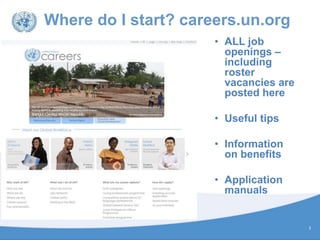 Tips for preparing for the UN Peace Operations recruitment process | PPTX