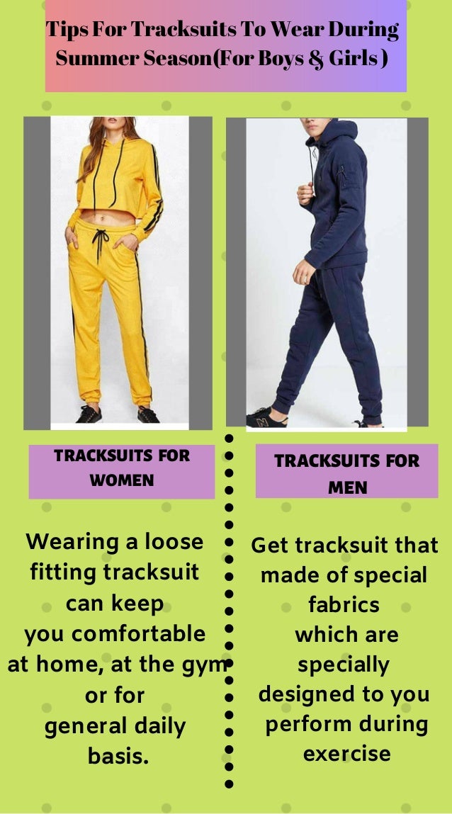 types of track suit