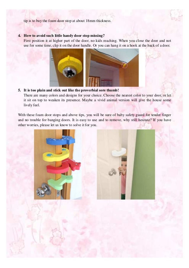 Tips for Baby Safety Door Guard