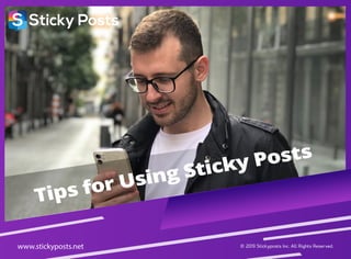 Tips for using Sticky Posts.