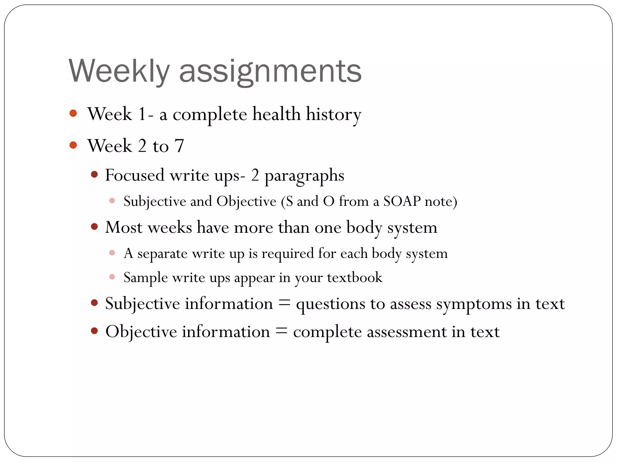 Tips for weekly write ups.fall2013 | PPT