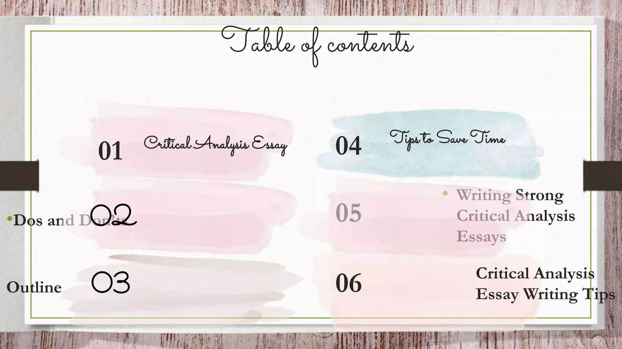 Tips/analysis Structure Tips for writing a critical analysis essay | PPTX