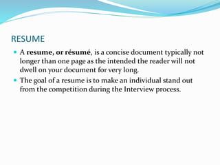 Tips for Writing an Effective Resume | PPT