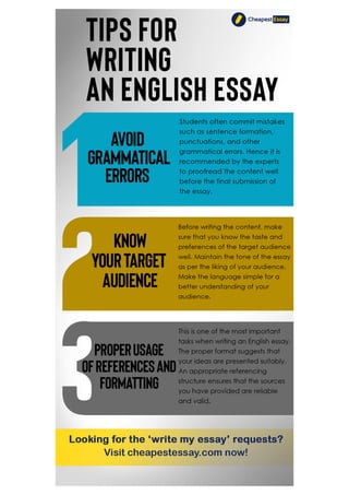 Tips for Writing an English Essay