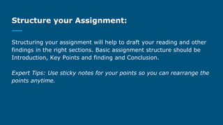Introduction For An Assignment Tips for writing assignment from experts | PPTX