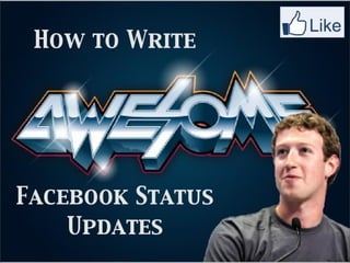 Tips for writing best facebook updates   e briks infotech